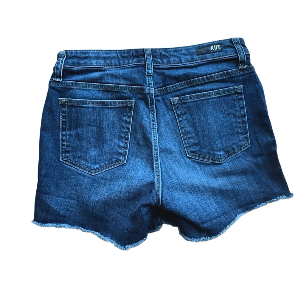 KUT FROM THE KLOTH | NWOT GIDGET FRAY MID-RISE DENIM SHORTS | 6 - Picture 5 of 9